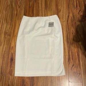 White pencil skirt